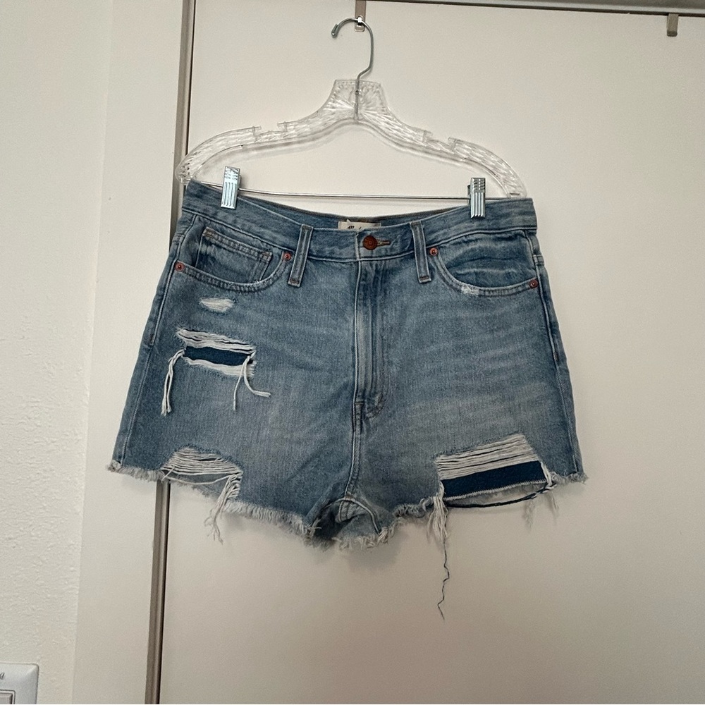 Madewell The Momjean Short: Destructed Edition